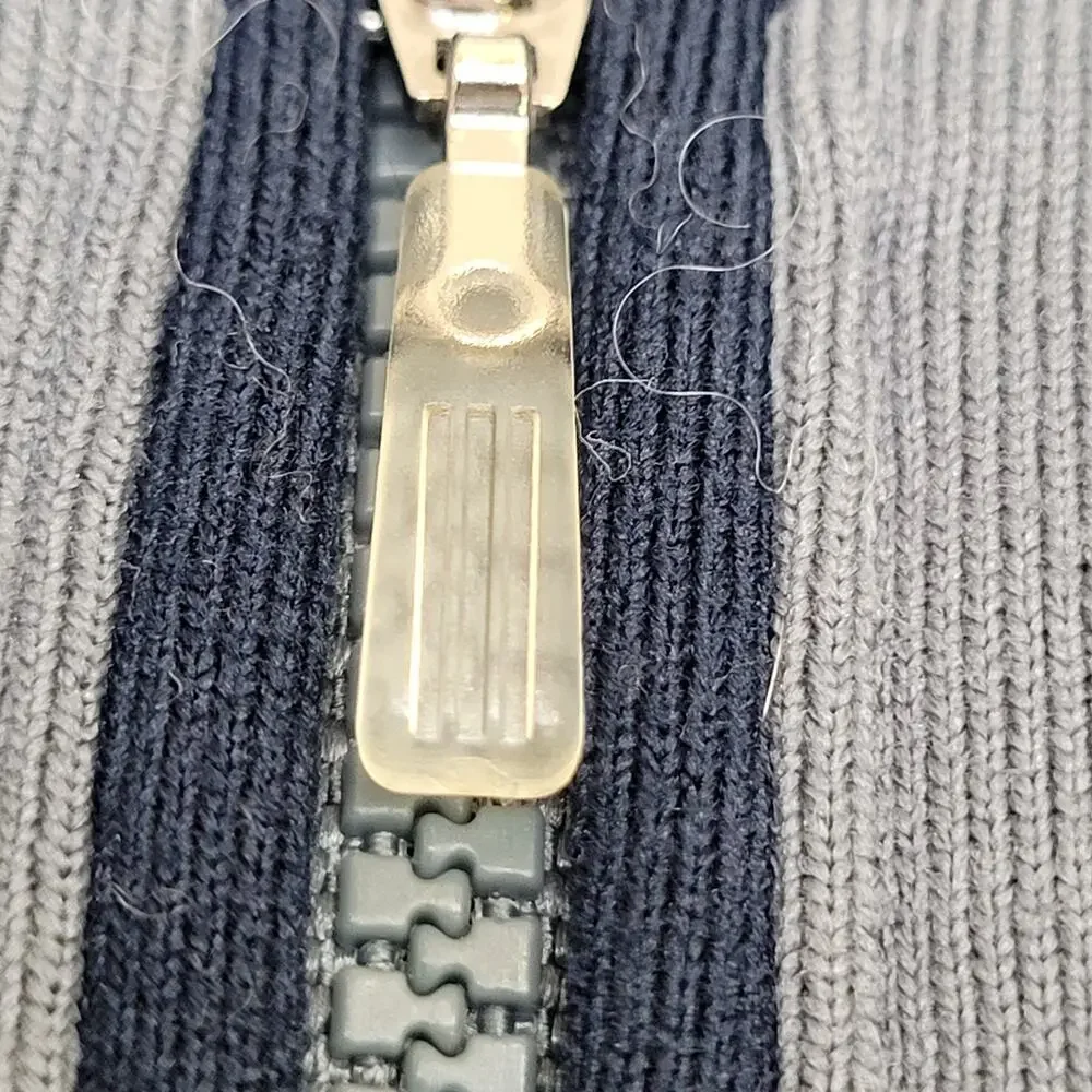 ADIDAS 1/4 Zip Sweater XL 25x30 Navy-Blue Climawarm